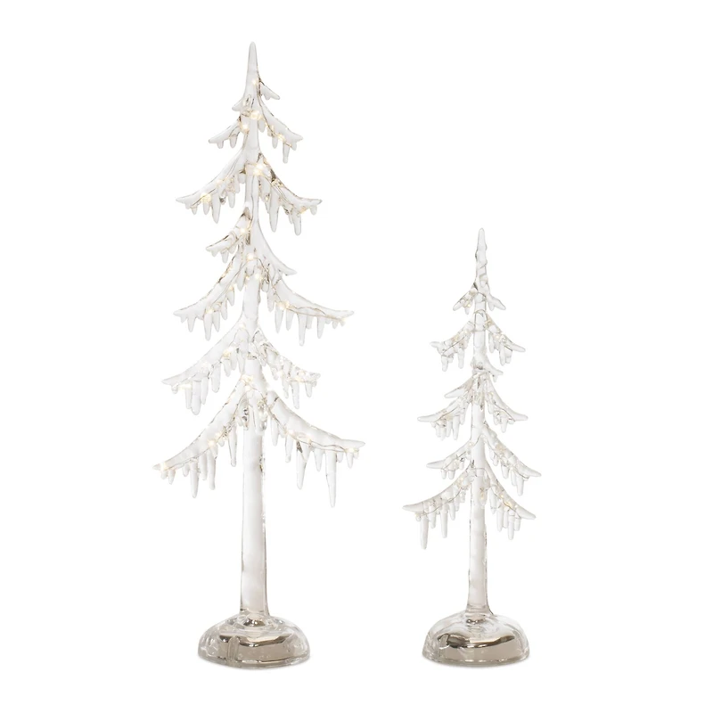 LED Acrylic Dripping Pine Tree Set