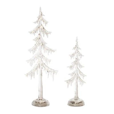 LED Acrylic Dripping Pine Tree Set
