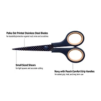 SINGER® Paisley Polka Dot Printed 8.5" Fabric Scissors & 5.5" Detail Craft Scissors Set