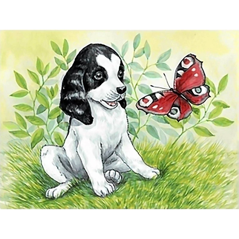 Crafting Spark Puppy & Butterfly Diamond Painting Kit