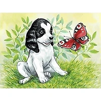 Crafting Spark Puppy & Butterfly Diamond Painting Kit