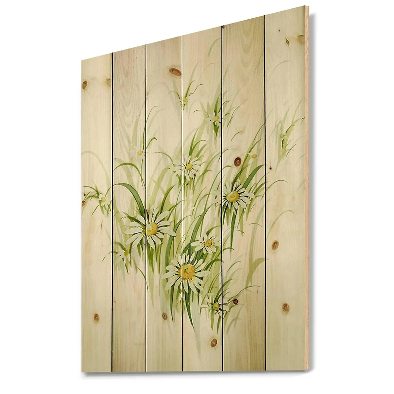 Designart - Retro Drawing of Flowers I