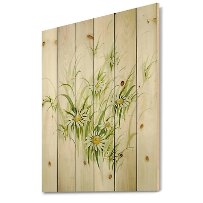 Designart - Retro Drawing of Flowers I