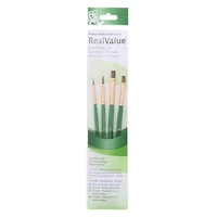 Princeton™ RealValue™ Synthetic Hair 4 Piece Brush Set