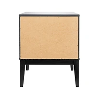 Hello Honey® Crawford 24" Nightstand with Storage Drawers and Natural Woven Cane Detail