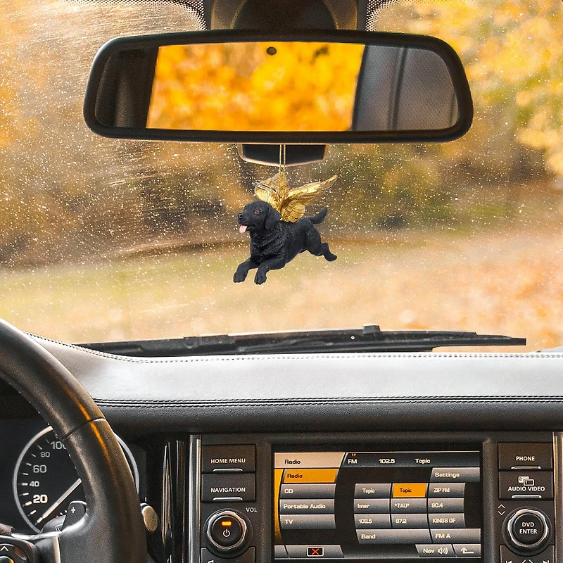 Design Toscano Honor the Pooch Black Lab Holiday Dog Angel Ornament