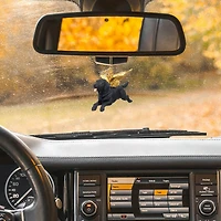 Design Toscano Honor the Pooch Black Lab Holiday Dog Angel Ornament