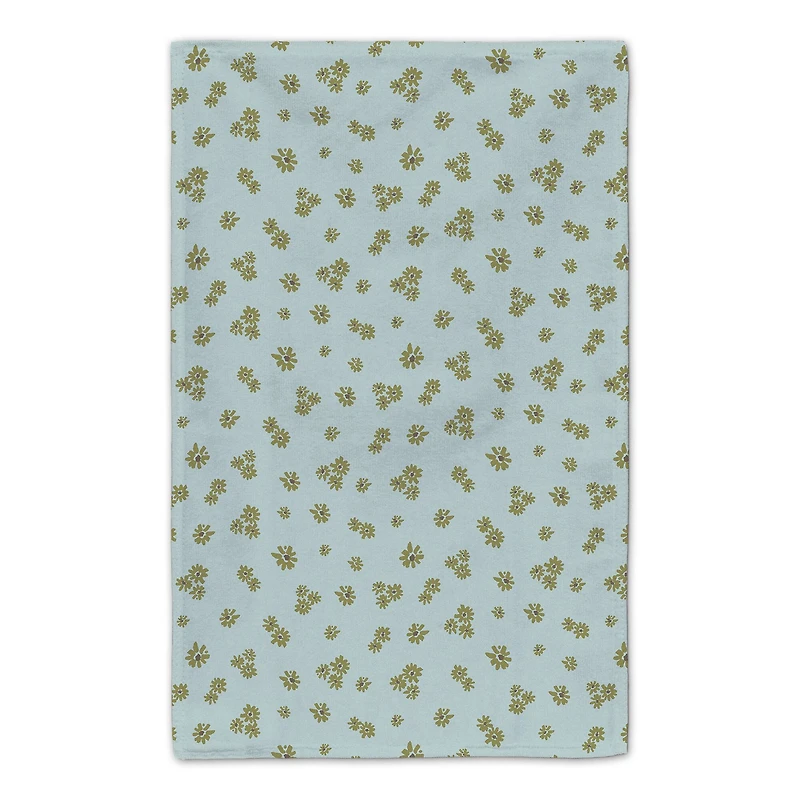 Yellow Daisy Pattern Home Tea Towel - Set of 2