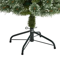4ft. Pre-Lit Wisconsin Slim Snow Tip Pine Artificial Christmas Tree with Clear LED Lights