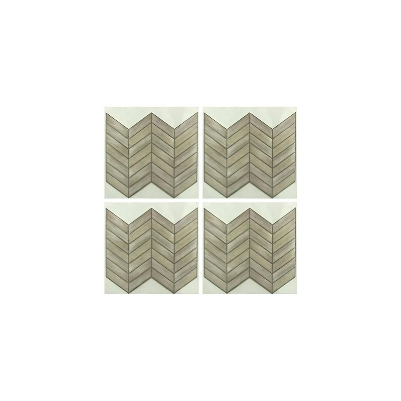 RoomMates Chevron Distressed Wood Backsplash StickTiles®