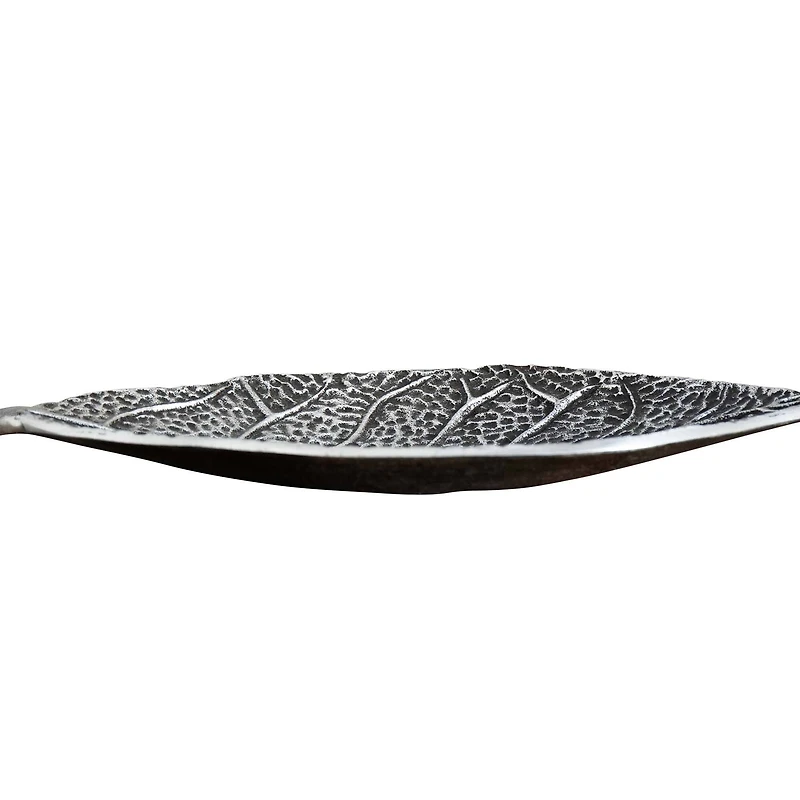 16" Antique Leaf Decorative Accent Tray
