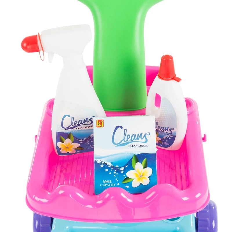 Toy Time Play Housekeeping & Janitor Cart Toy Cleaning Set