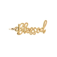 Charmalong™ 14K Gold Plated Plated Blessed Charm by Bead Landing™