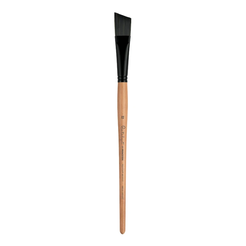 Princeton™ Catalyst™ Polytip™ Long Handle Bristle Angle Bright Brush