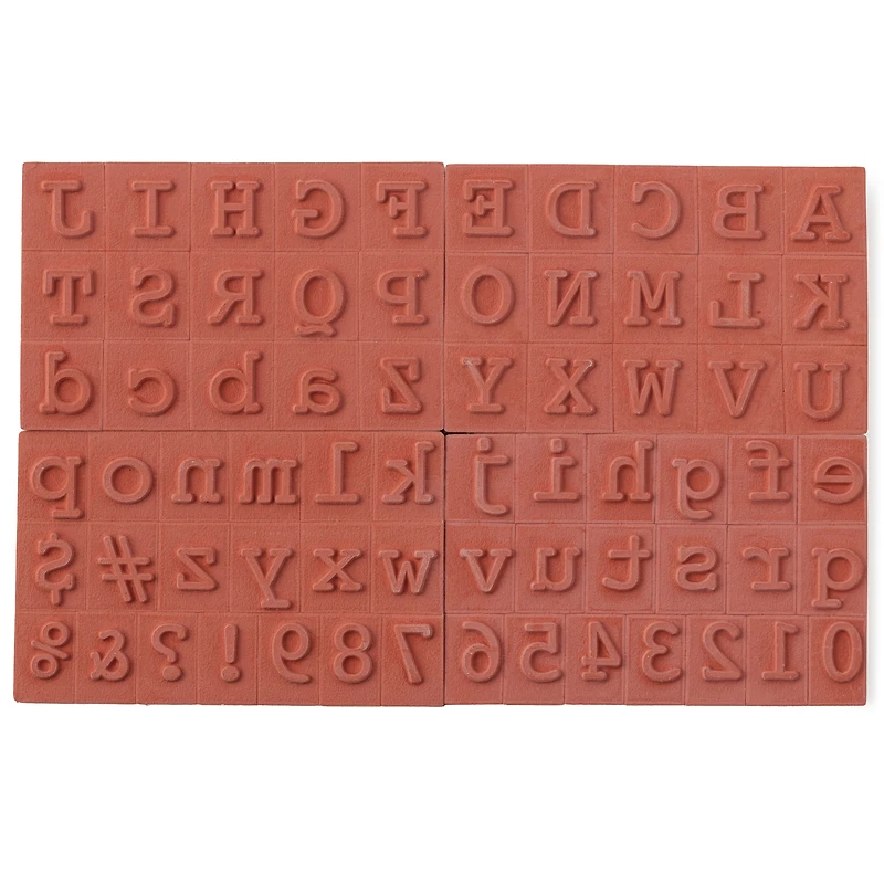 Block Alphabet & Numbers Wood Stamp Set by Recollections™