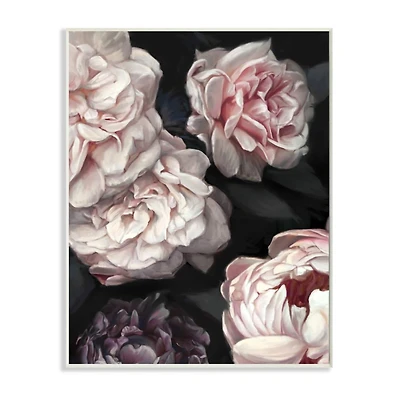 Stupell Industries Clustered Pink and White Florals Elegant Flowers Wall Plaque