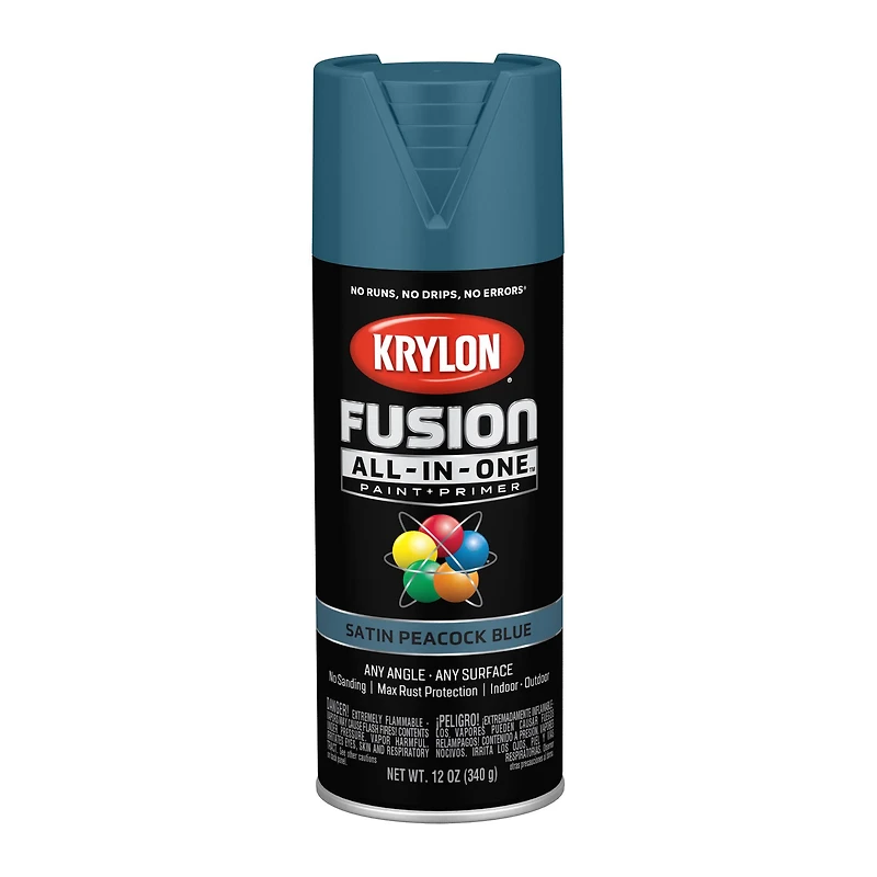Krylon® Fusion All-In-One™ Satin Paint & Primer, Satin Peacock Blue