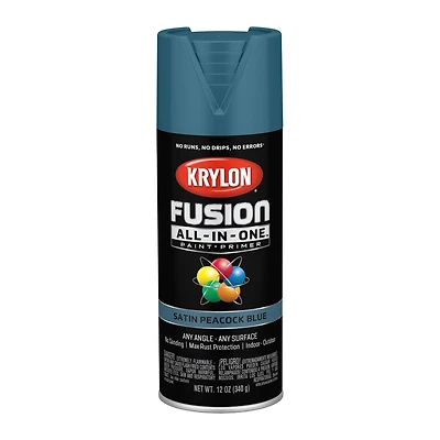 Krylon® Fusion All-In-One™ Satin Paint & Primer, Satin Peacock Blue