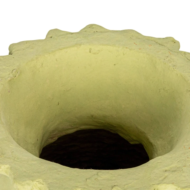 Hello Honey® 17" Mint Handmade Paper Mache Vase with Embossed & Debossed Design