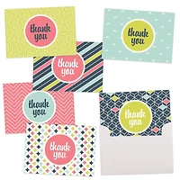 JAM Paper Modern Design Blank Thank You Cards & Envelopes, 36ct.