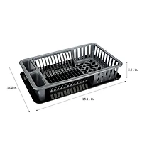 Kitchen Details Silver Large Dish Rack with Tray