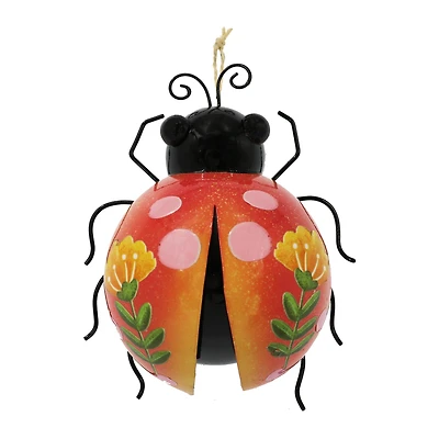 5.25" Orange Ladybug with Pink Spots Wall Décor by Ashland®