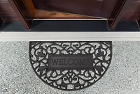 DII® Ivy Scroll Half Moon Welcome Rubber Doormat