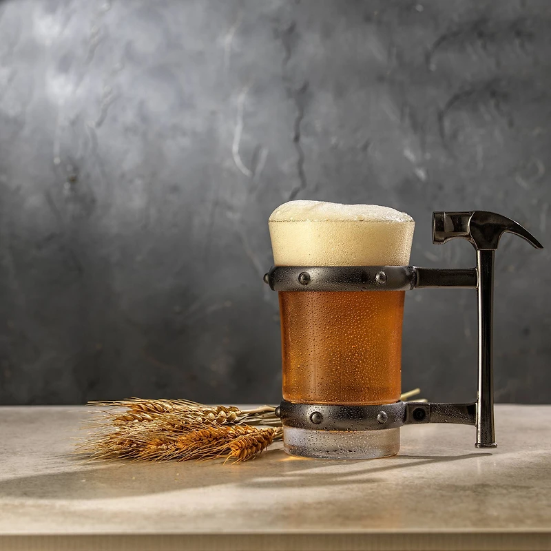 JoyJolt® Tools Collection 17oz. Hammer Handle Single Beer Mug