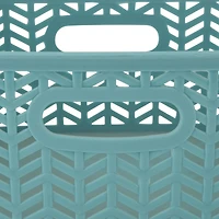 Simplify Small Herringbone Storage Basket