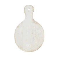 Hello Honey® 9.5" White Decorative Textured Wood Pedestal