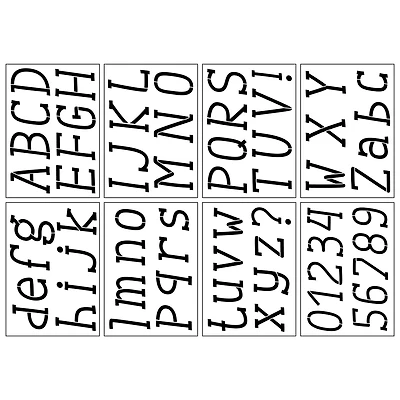 3" Italic Serif Alphabet Stencils by Craft Smart®
