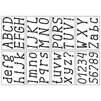 3" Italic Serif Alphabet Stencils by Craft Smart®