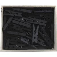 JAM Paper 1.125" Wood Clip Clothespins