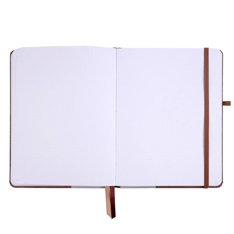 Brown Premium Hardcover Dot Journal, 6" x 8" by Artist's Loft™