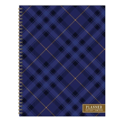 TF Publishing 2024 - 2025 Royal Tartan Large Spiral Planner