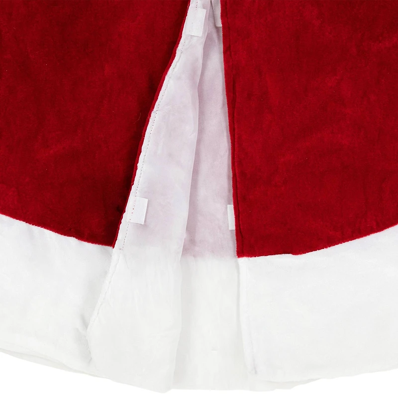 5ft. Red & White Velvet Christmas Tree Skirt