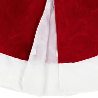 5ft. Red & White Velvet Christmas Tree Skirt