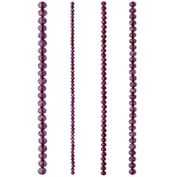 Purple Faceted Glass Round Beads by Bead Landing™