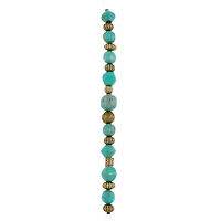 Brass Oxide & Patina Embossed Metal Round Beads by Bead Landing™