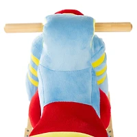 Toy Time Plush Ride-On Rocking Motorcycle