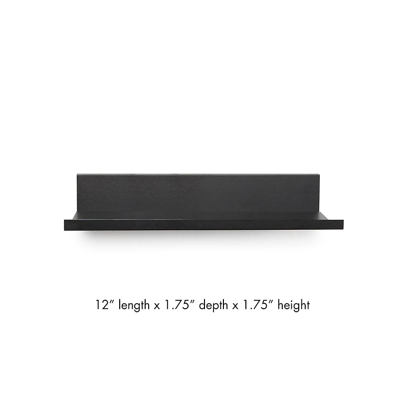 HangZ™ Black No Stud Photo Ledge