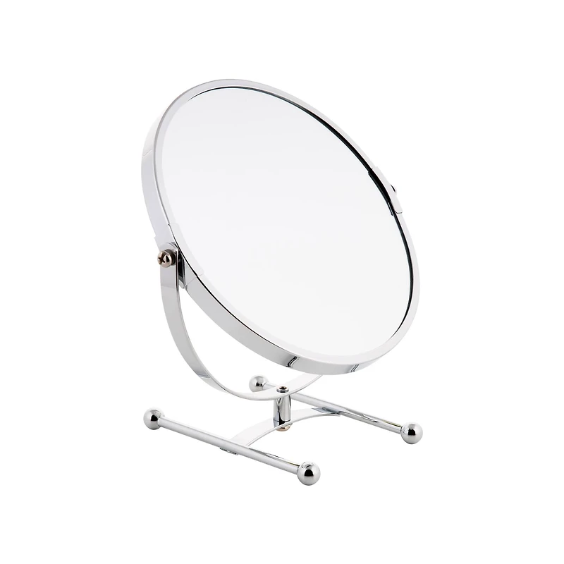 Home Details 7" Chrome 5X Magnification Dual Sided Vanity Mirror