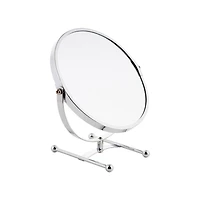 Home Details 7" Chrome 5X Magnification Dual Sided Vanity Mirror