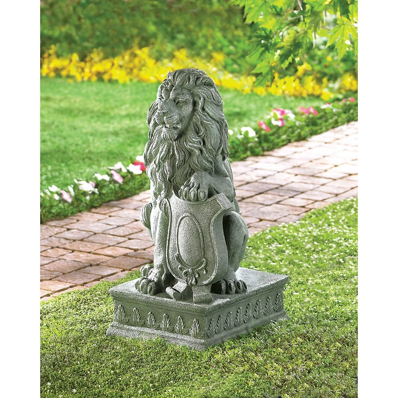 25" Lion Guardian Statue