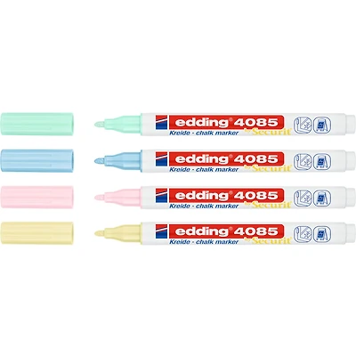 edding® by Securit® Pastel 4 Color 4085 Chalk Marker Set