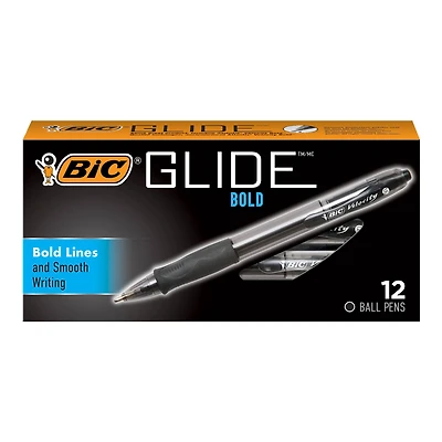 BIC® Glide™ Bold 1.6mm Retractable Ball Point Pen