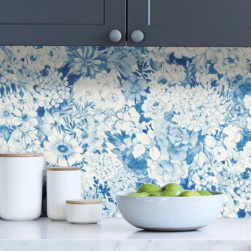 NuWallpaper Indigo Empress Garden Peel & Stick Wallpaper