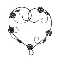 Habitat Decor 20" Aquilla Heart Metal Wall Art