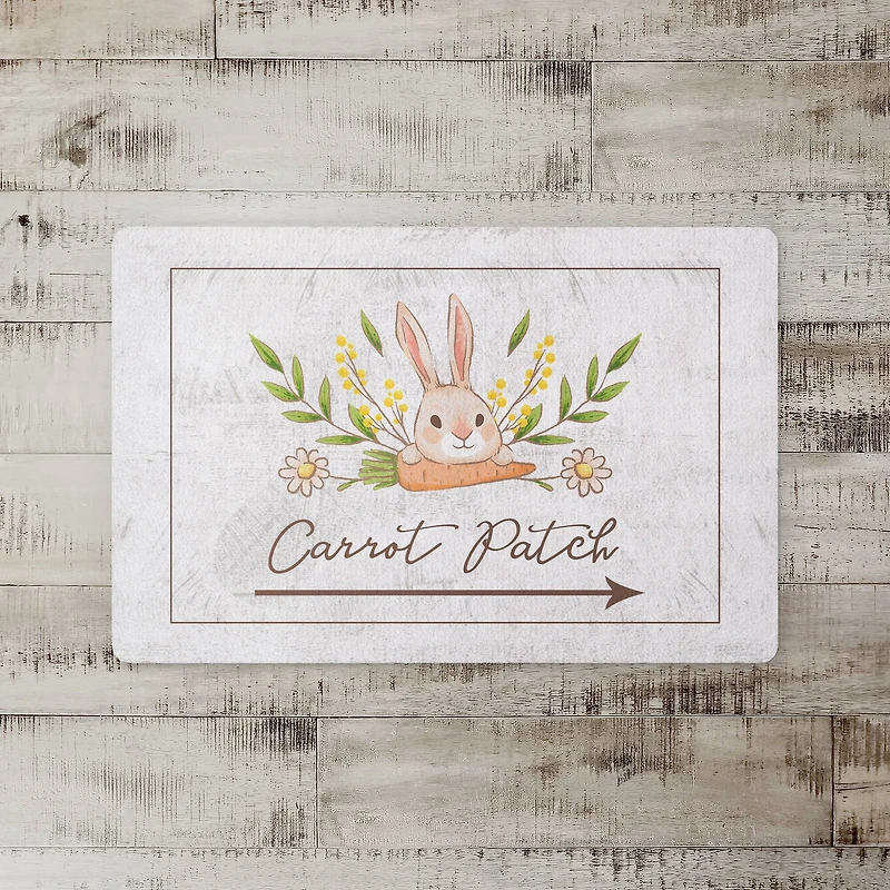 Bunny And Carrot Mat 27" x 18" Floor Mat
