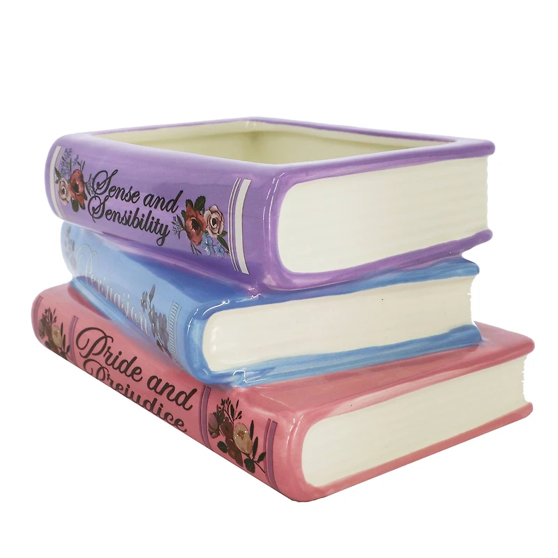 7.25" Ceramic Books Decorative Container by Ashland®